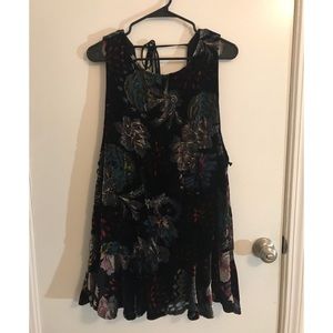 Free people velvet tunic dress